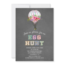 Easter EGG HUNT Floral Hot Air Balloon