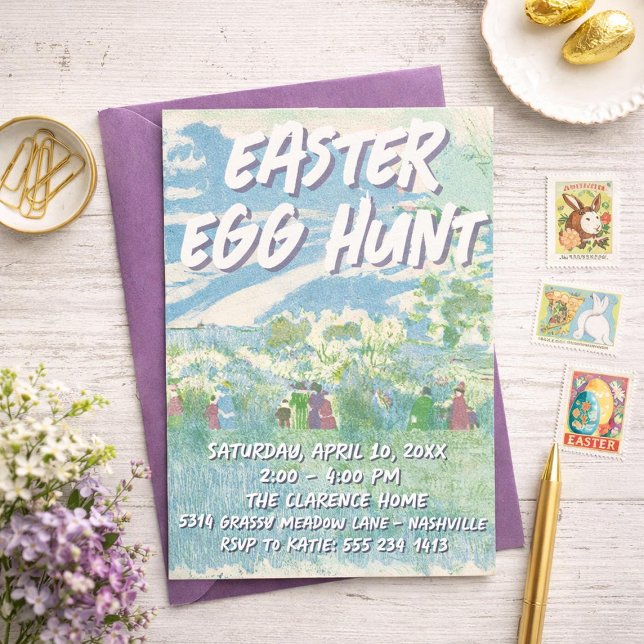 Invitación Easter Egg Hunt Party Invitations (Subido por el creador)