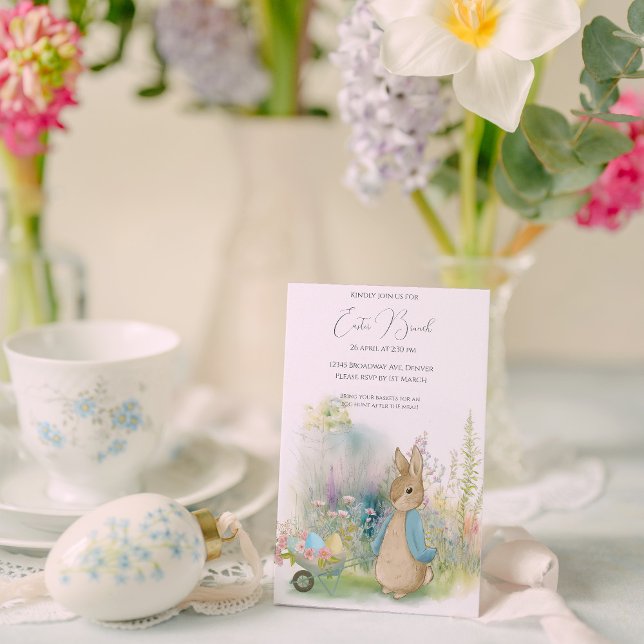 Invitación Easter Peter Rabbit (Subido por el creador)