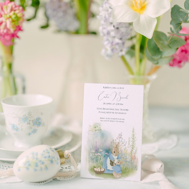 Invitación Easter Peter Rabbit (Subido por el creador)