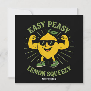 Invitación Easy Peasy Lemon Squeezy Gift - Gracioso Hola vera