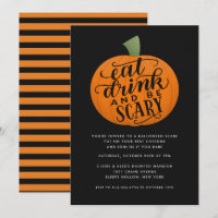 Eat, Drink, and Be Scary Pumpkin Halloween Party