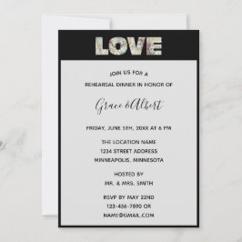 Invitación Ebony Vanilla Strawberry Hydrangeas Ensayo