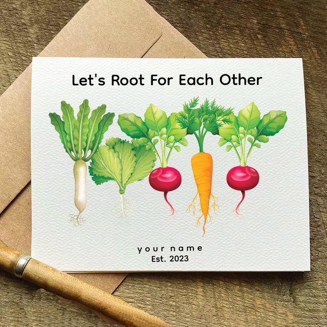 Invitación Echemos Raíces Unos A Otros | Gardening Lover Card (Lets Root For Each Other | Gardening Lover Card)