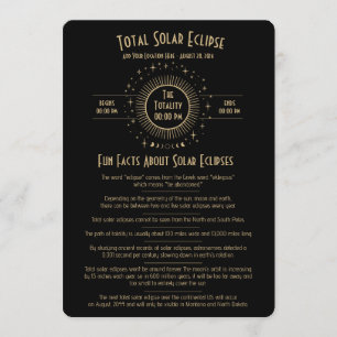 Invitación Eclipse Solar 2026 Datos Divertidos Estrellas Cele