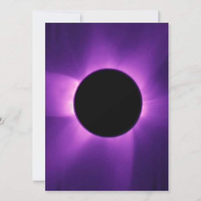 Invitación Eclipse Solar Artificial desde el Espacio (Anverso)