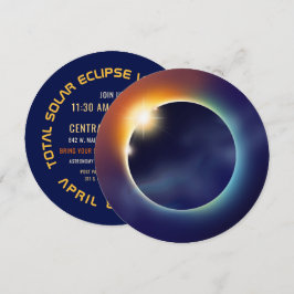 Invitación Eclipse solar total | Fiesta Estrella de Astronomí