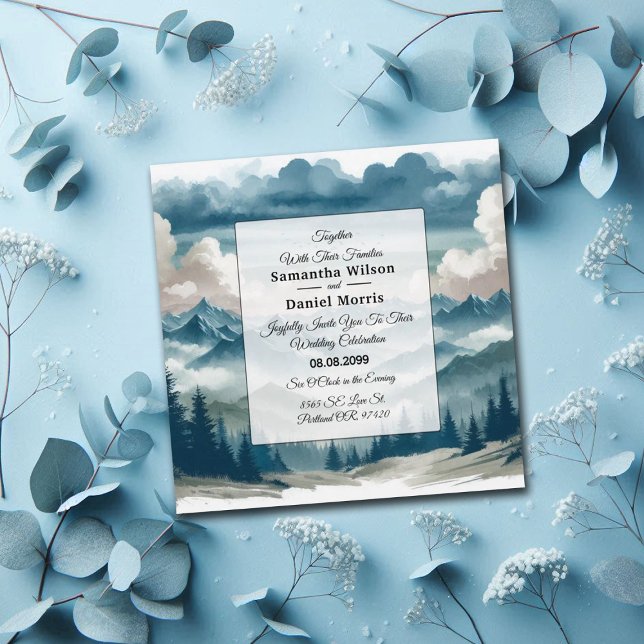 Invitación Ecos a través del Boda de los Pines Misty (Subido por el creador)