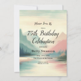 Invitación Ecos suaves de las montañas