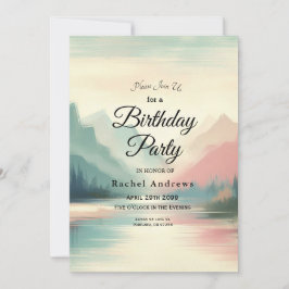 Invitación Ecos suaves de las montañas