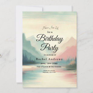 Invitación Ecos suaves de las montañas