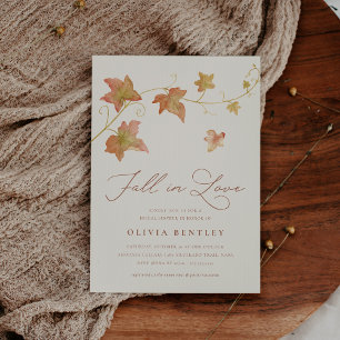 Invitación Ecru   Despedida de Soltera Otoño