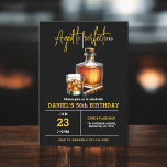 Invitación Edad a la perfección Whisky Cigar 50 cumpleaños<br><div class="desc">Levante un vaso para celebrar con estilo con esta invitación a la fiesta de cumpleaños de Whiskey Bourbon para Adultos. Con un diseño rústico y sofisticado inspirado en las etiquetas clásicas de whisky, esta invitación es perfecta para los amantes de los buenos espíritus. Con tipografía audaz y tonos ricos y...</div>