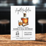 Invitación Edad a la perfección Whisky Cigar 60 cumpleaños<br><div class="desc">Levante un vaso para celebrar con estilo con esta invitación a la fiesta de cumpleaños de Whiskey Bourbon para Adultos. Con un diseño rústico y sofisticado inspirado en las etiquetas clásicas de whisky, esta invitación es perfecta para los amantes de los buenos espíritus. Con tipografía audaz y tonos ricos y...</div>