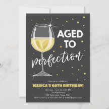 Edad a la perfección White Wine Surprise Cumpleaño