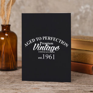 Invitación Edad A Perfection Premium Vintage 1961