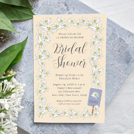 Invitación Edelweiss Alps Flor silvestre Champagne Ducha Brid