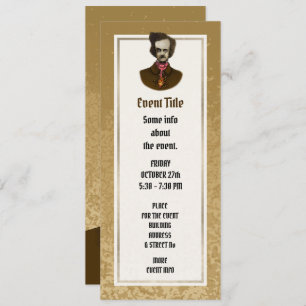 Invitación Edgar con un error de oro