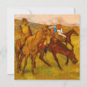 Invitación Edgar Degas antes de la carrera