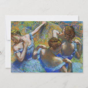 Invitación Edgar Degas - Bailarinas Azules