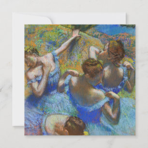Invitación Edgar Degas - Bailarinas Azules