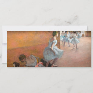 Invitación Edgar Degas - Bailarinas subiendo una escalera