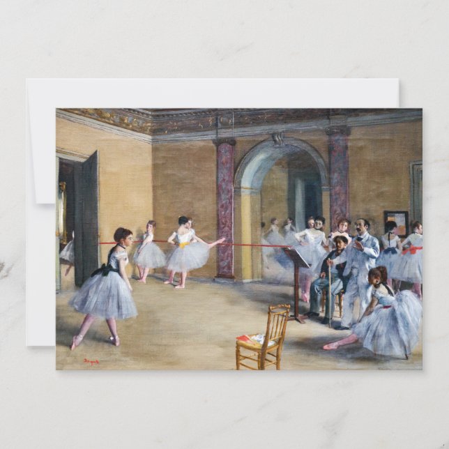 Invitación Edgar Degas - Dance Foyer, Opera rue Le Peletier (Anverso)