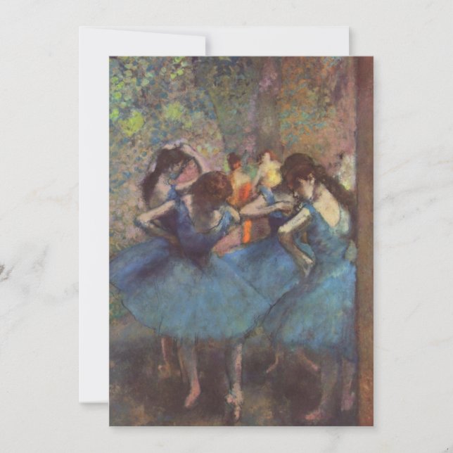 Invitación Edgar Degas - Danseuses bleues (Anverso)