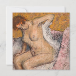 Invitación Edgar Degas - Después del baño