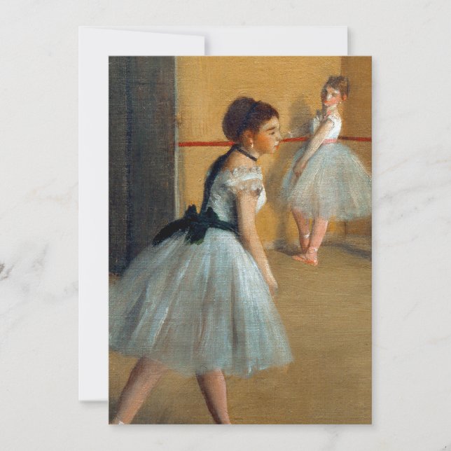 Invitación Edgar Degas El salón de baile de la Ópera (Anverso)