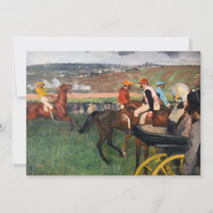 Invitación Edgar Degas - En las Carreras