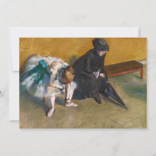 Invitación Edgar Degas - Esperando