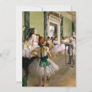 Invitación Edgar Degas La Clase De Baile