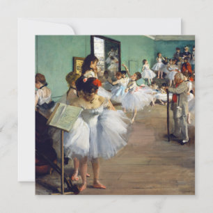 Invitación Edgar Degas - La clase de baile