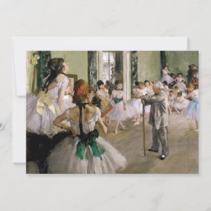 Invitación Edgar Degas - La clase de baile