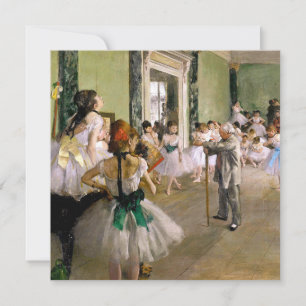 Invitación Edgar Degas La Clase De Baile