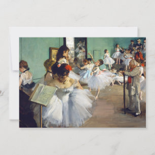 Invitación Edgar Degas - La clase de baile
