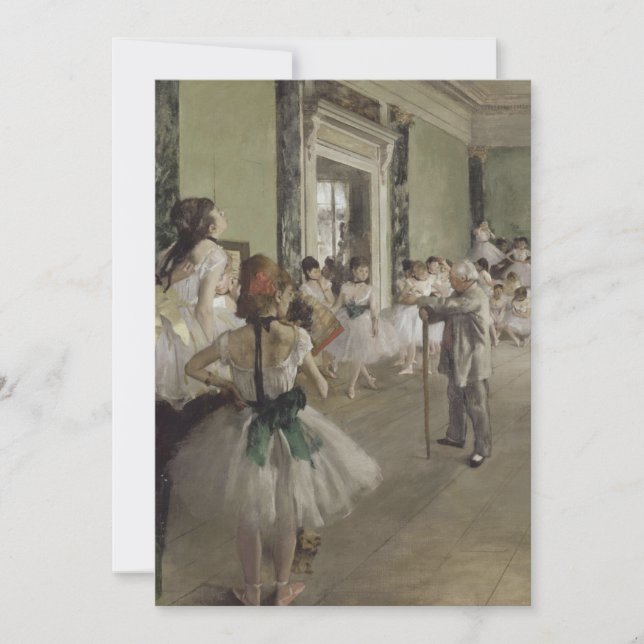 Invitación Edgar Degas - La Classe de danse (Anverso)