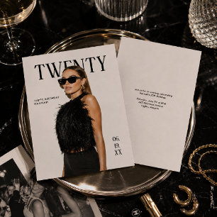 Invitación Edición de Cumpleaños de Moda Moderna