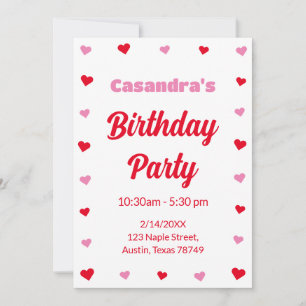 Invitación Edición de fiesta de San Valentín de Texas