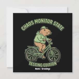Invitación Edición de prueba del monitor de caos de capibara 