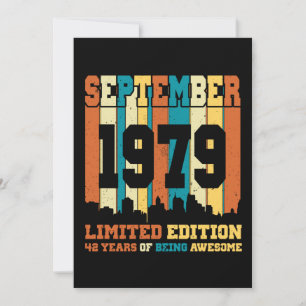 Invitación Edición Limitada Cumpleaños 42 Años Septiembre 197