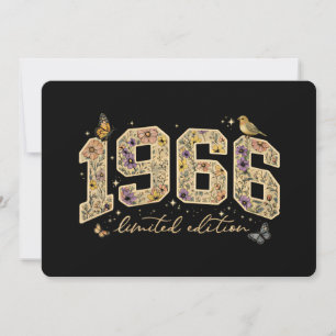 Invitación Edición Limitada Cumpleaños 60 Floral 1966