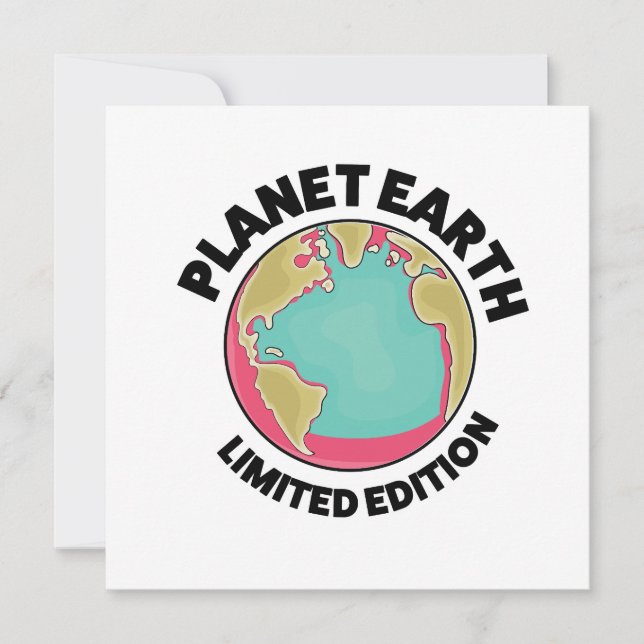 Invitación Edición limitada de Planet Earth (Anverso)