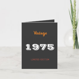 Invitación Edición limitada de Vintage 1975 - Fiesta de cumpl