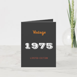 Invitación Edición limitada de Vintage 1975 - Fiesta de cumpl
