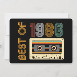 Invitación Edición Vintage 1986 Hecho en 1986 Cumpleaños 40 4