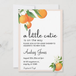 Invitación editable a Baby Shower Cutie