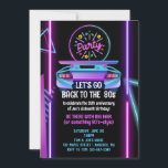 Invitación editable a la fiesta de cumpleaños de l<br><div class="desc">Diseño Fiesta Retro 80 - Neon "Fiesta como es 1989" Tema para celebraciones de Throwback Prepárense para fiestas como en 1989 - o ‘87, o cualquier año totalmente tubular de la década más radical de la historia! Este diseño fiesta retro de los años 80 trae la diversión con acentos de...</div>