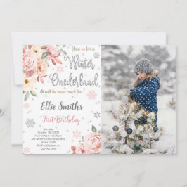 Invitación editable a la foto de Winter Wonderland